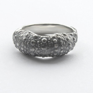 sterling silver sea urchin ring slow jewellery made locally and sustainably